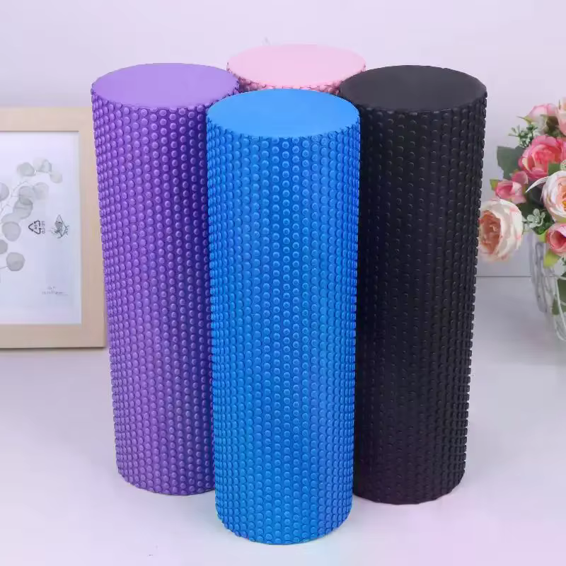 Rouleau de yoga rond en mousse EVA pour exercices de Pilates