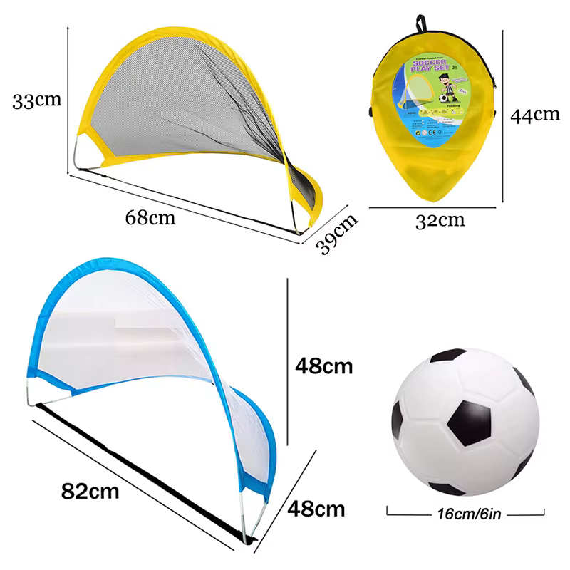Jouets de sport de plein air pour enfants, but de football pliant portable, sports de plein air, activités interactives parent-enfant, jeux