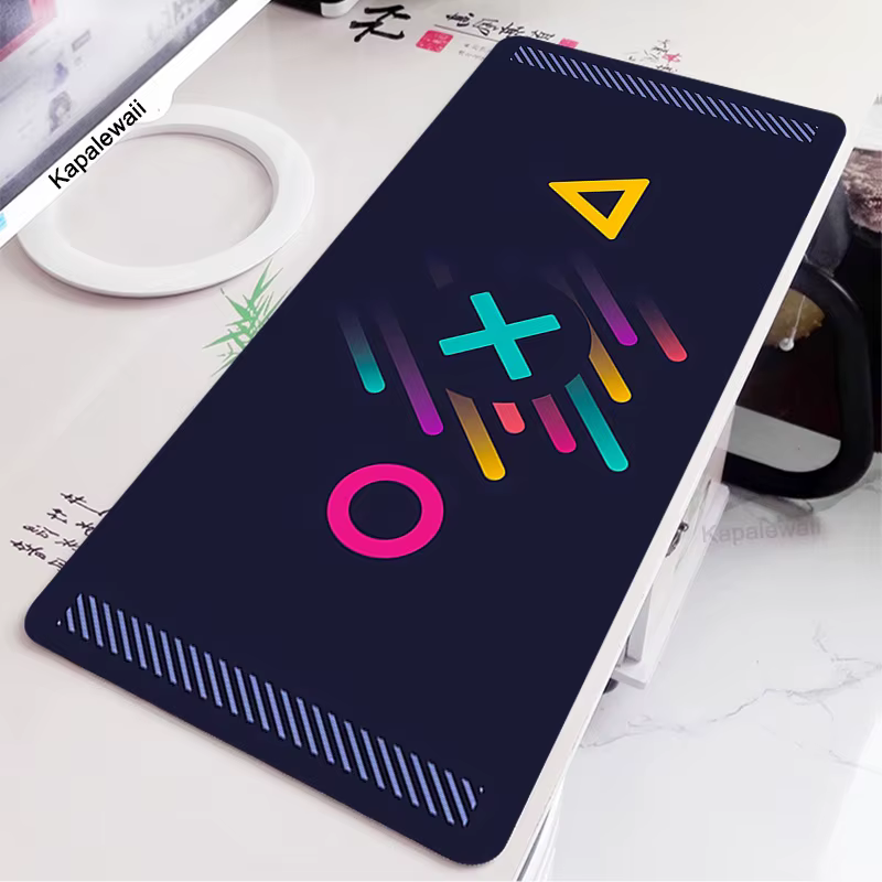 Kawaii Art tapis de souris 900x400mm motif grand ordinateur tapis de souris Cool gris jeu dessin animé tapis pour souris clavier mignon tapis de bureau