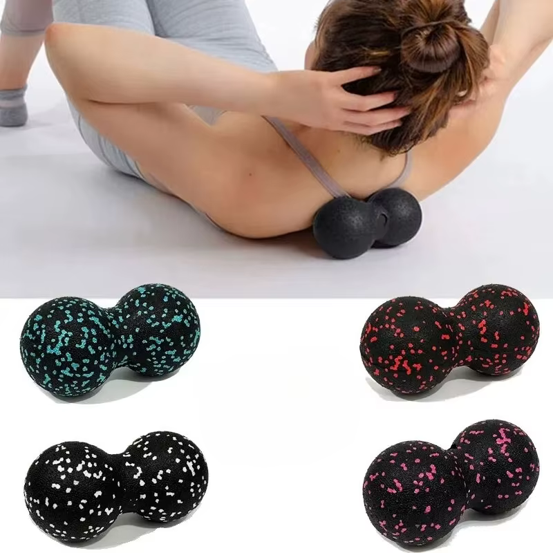 EPP 8cm boules d'arachide Massage corporel balle de Fascia haute densité Relaxation musculaire crosse Fitness Yoga boule de Myofascia soulager la douleur