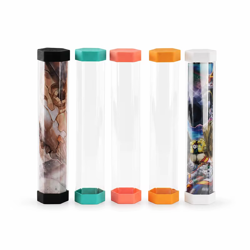 Tube de rangement pour tapis de jeu TCG - idéal pour le rangement de tapis de 60x35 cm et pour le jeu de cartes TCG (Pokémon, Yu-Gi-Oh!, MTG)
