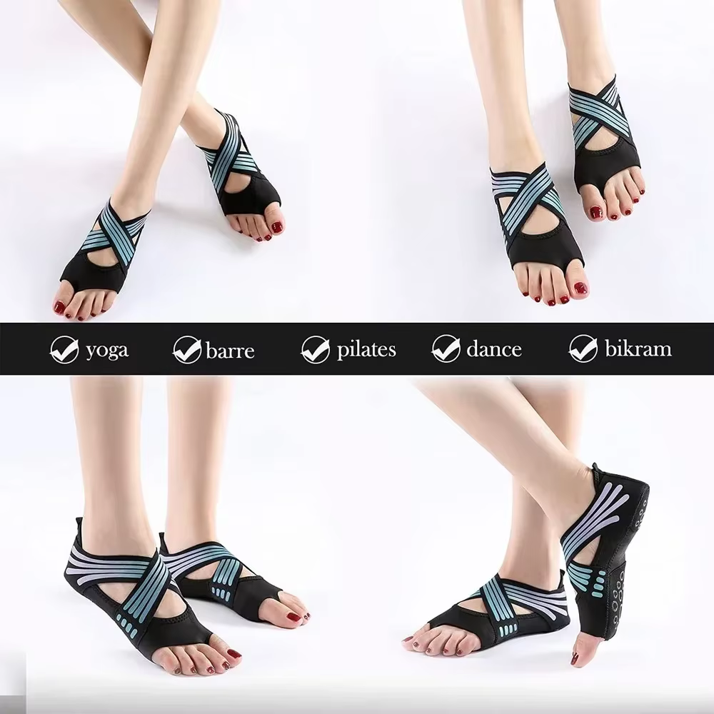 1 paire de chaussures de yoga antidérapantes professionnelles
