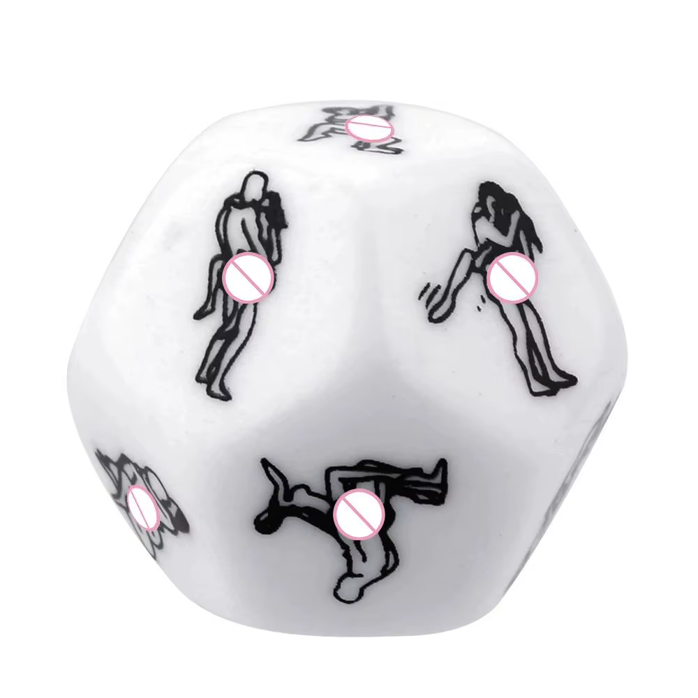 Dés pour adultes, jouets Sexy, 12 côtés, sexe érotique, amour, Posture, jeu d'humour pour Couple, Position sexuelle, préliminaires, Cube en acrylique, accessoire