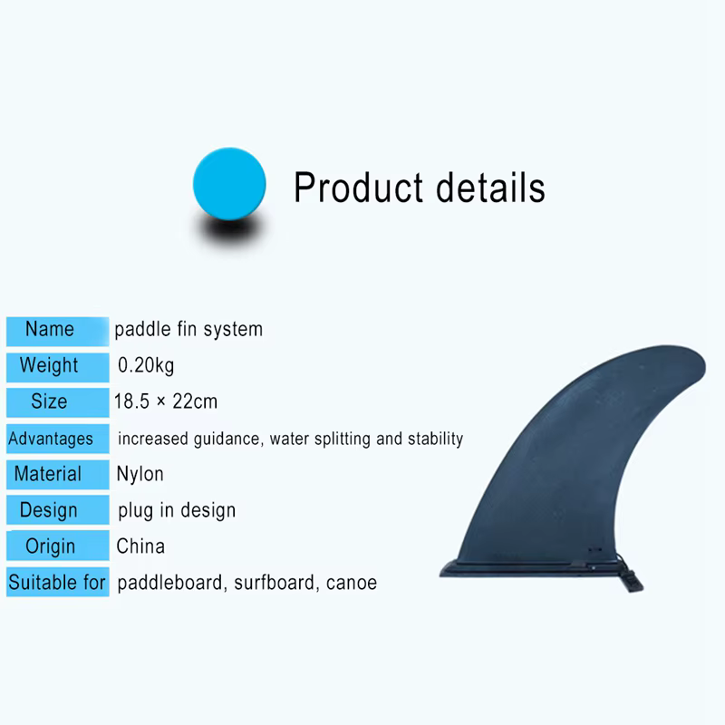 Surfwater Wave Fin SUP accessoire stabilisateur ajustement Stand Up Paddle planche de surf coulissant Central Fin côté séparateur prise