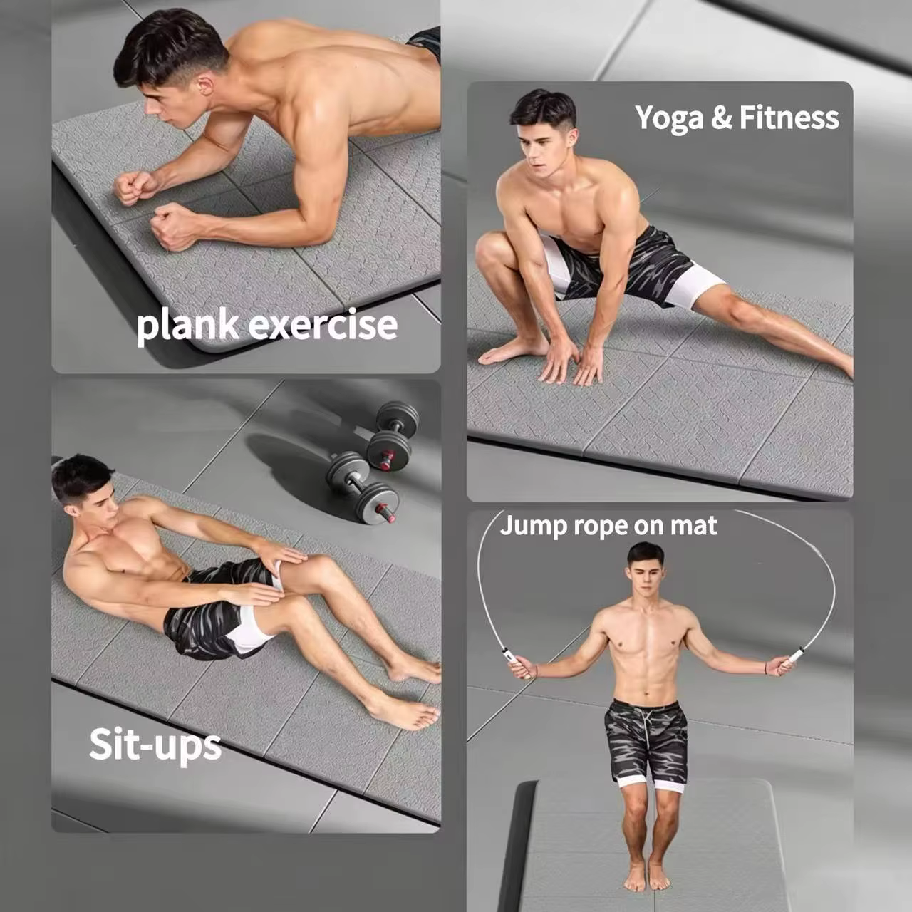 Tapis de yoga pliable et léger