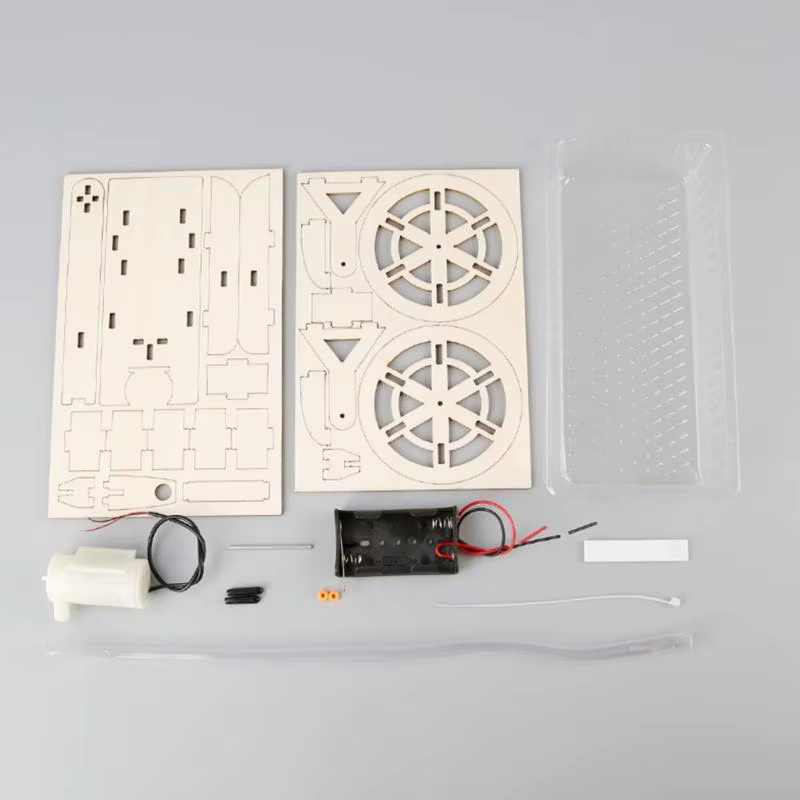 Ensemble modèles roues à eau en bois, assemblage pratique, jouet éducatif pour enfants, démonstration en classe, physique
