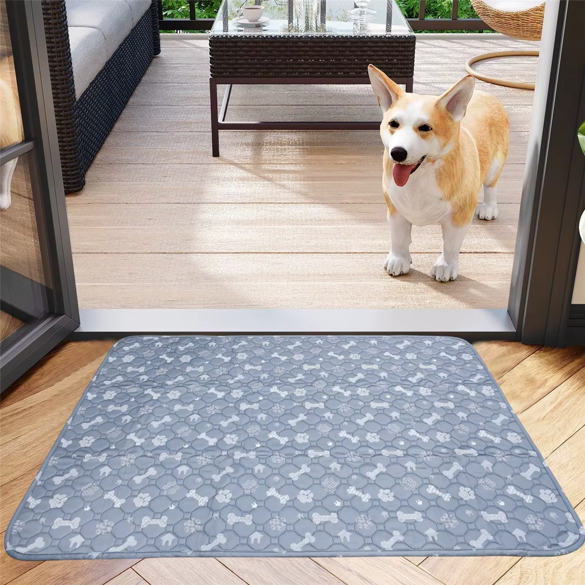 Tapis de pipi lavable pour chien, tapis d'urine réutilisable pour animaux de compagnie, imperméable, pour entraînement des chiots, pour siège de voiture, sol d'hiver