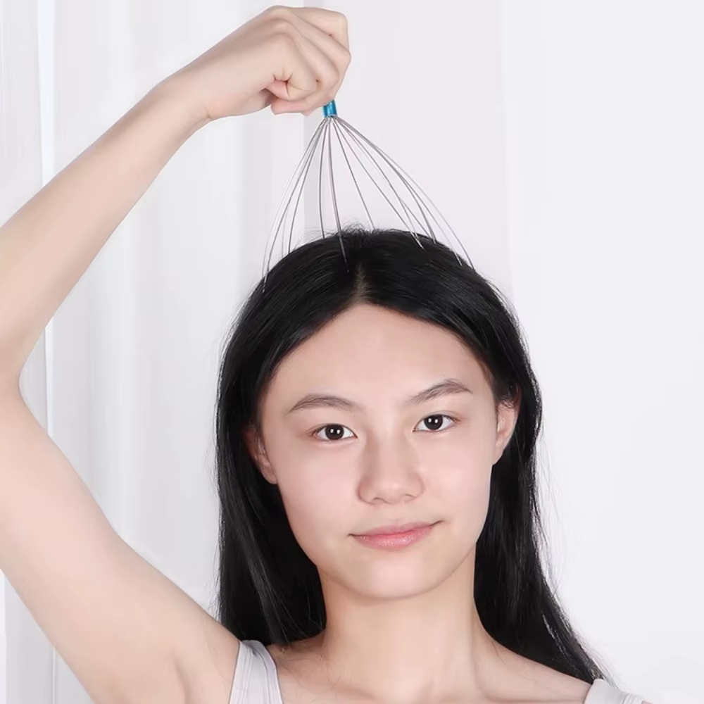 Relaxant Massage du cerveau masseur de tête de poulpe grattage du cuir chevelu soulagement de la Relaxation
