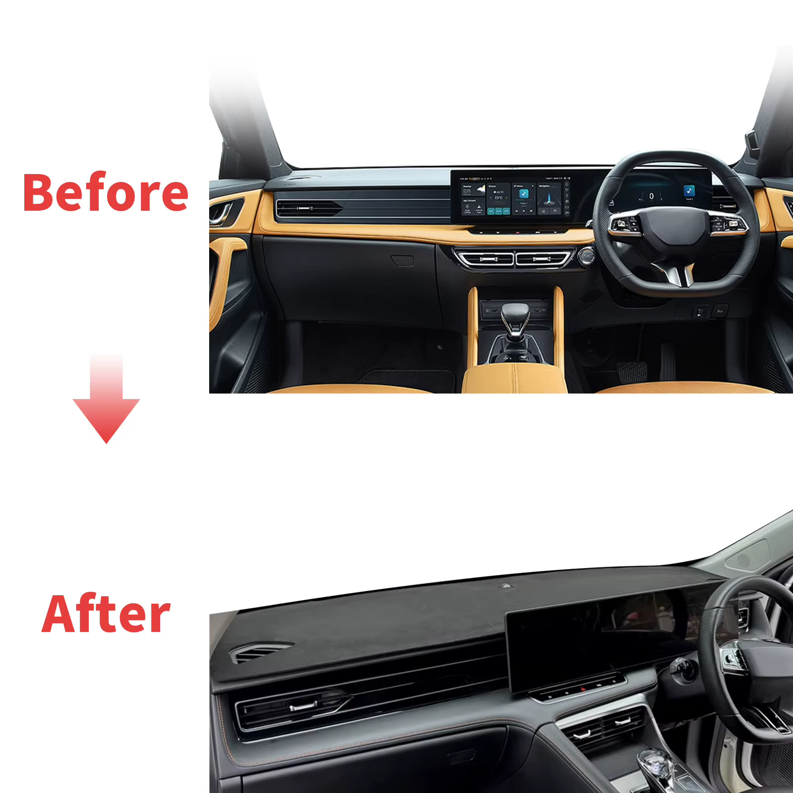 Tapis de tableau de bord pour MG HS EHS 2024 2025 2026 PHEV, protection solaire, accessoires de voiture