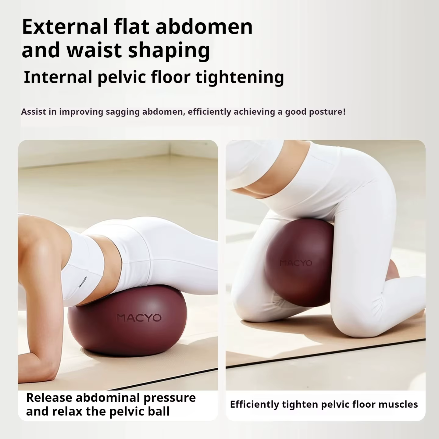 Ballon de Pilates et de Yoga Mini 25 cm en PVC Écologique pour la Récupération Post-partum