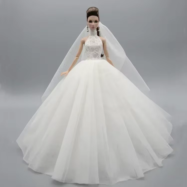 Robe de mariée longue au beurre, accessoires olympiques, vêtements pour vos poupées BB, BBI201010F