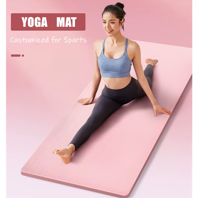 Tapis de Yoga NBR rose plus épais