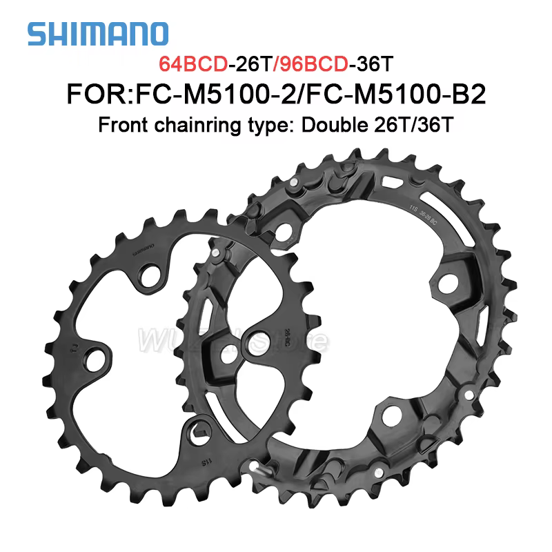 Shimano FC-M5100/MTouvriers Vélo Pédalier Plateau 11S 64/96BCD 26T-36T Double Plateau JOWheel VTT Pignon