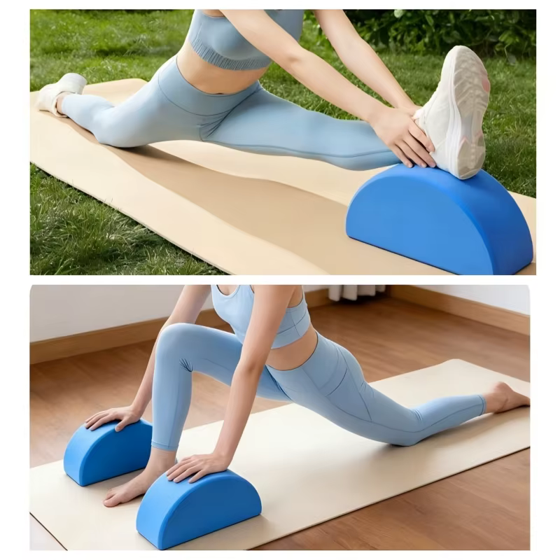 Lot de 2 blocs de yoga demi-ronds souples pour femmes