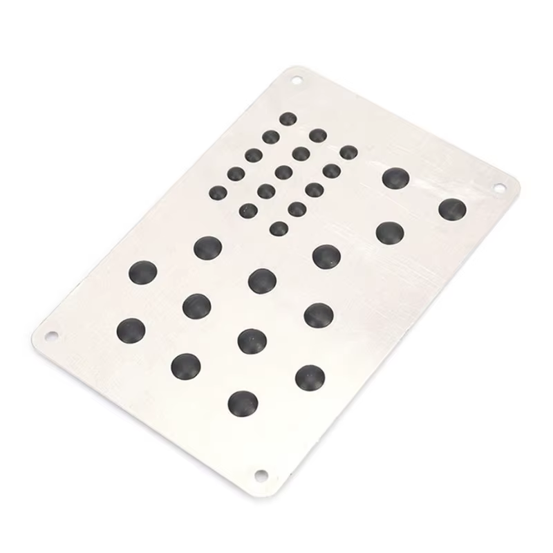 Tapis de sol de voiture en alliage d'aluminium, plaque de talon épaisse en aluminium, pédale 23.5x16cm, autocollant de style automobile, couverture, accessoires de voiture