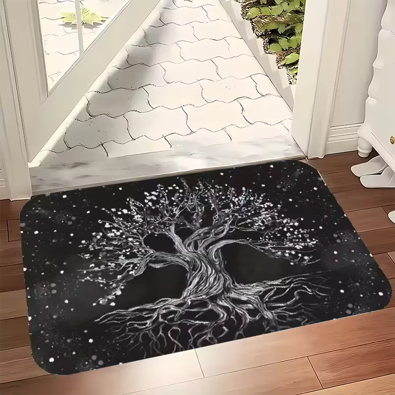 Tapis de style moderne, couleur bleu-vert foncé, pour chambre à coucher, salon, cuisine, décoration intérieure, décoration de maison de vacances