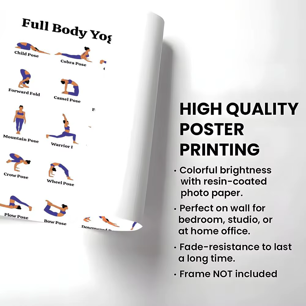 Affiche de pratique du matin de Yoga