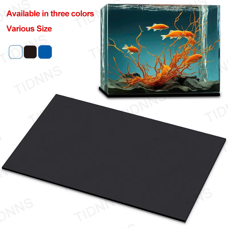 Tapis antidérapant pour Aquarium, absorbant les chocs, silencieux, épais, noir, pour aquarium de tortues, aménagement paysager, isolation environnementale