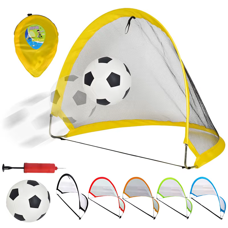 Jouets de sport de plein air pour enfants, but de football pliant portable, sports de plein air, activités interactives parent-enfant, jeux