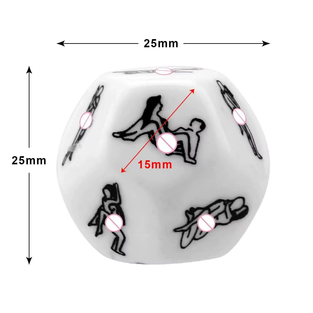 Dés pour adultes, jouets Sexy, 12 côtés, sexe érotique, amour, Posture, jeu d'humour pour Couple, Position sexuelle, préliminaires, Cube en acrylique, accessoire