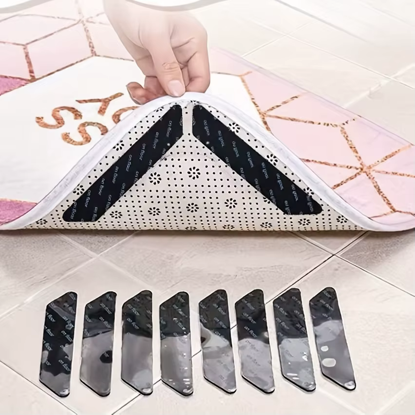 18 inserts de tapis, autocollants antidérapants pour fixation de tapis