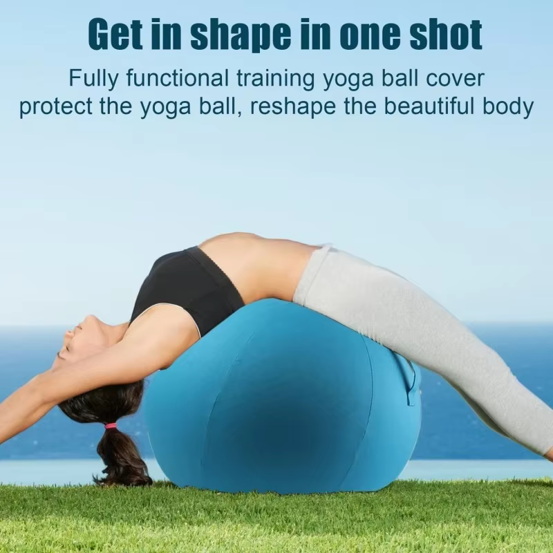 Juste de protection anti-dérapante en coton pour balle de Yoga 65cm