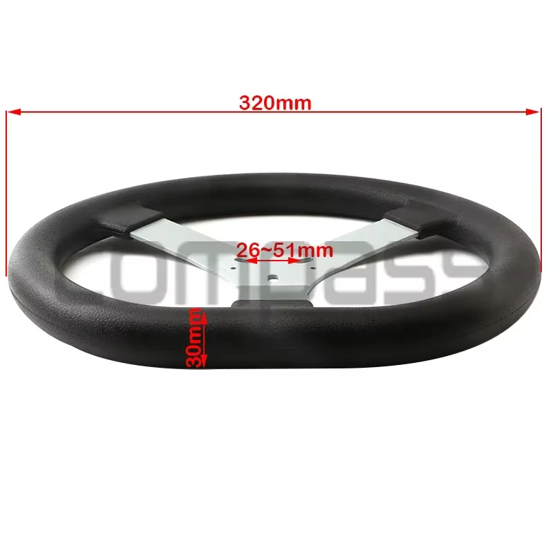 Volant modifié pour moto, système de direction de kart, adapté à UTV, accessoires de compétition, 150cc, 320mm