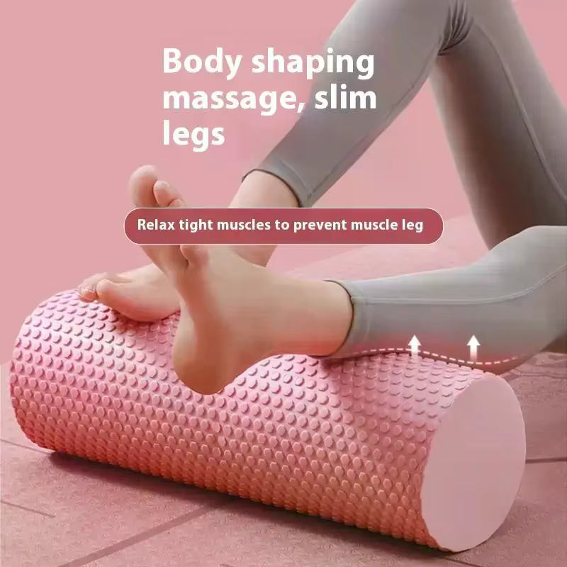 Rouleau de yoga rond en mousse EVA pour exercices de Pilates