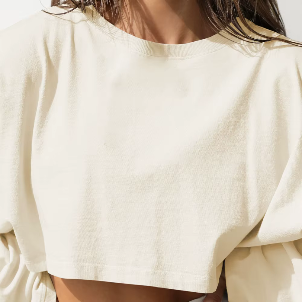 Femmes sport haut court T-Shirts vêtements