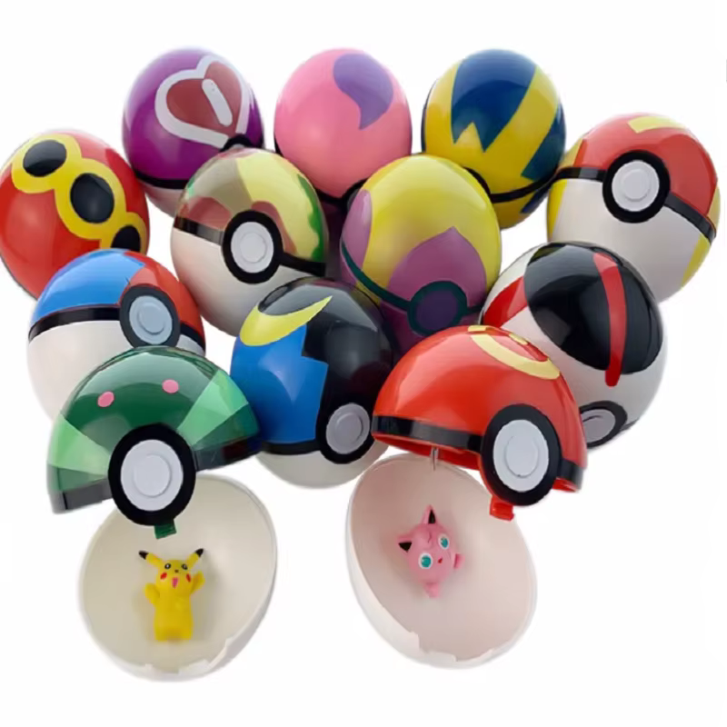 Pokemon balle elfe jouet Anime figurine PokeBall poche monstre vide clip n go modèle Pikachu Poke Ball enfant enfant noël Gif