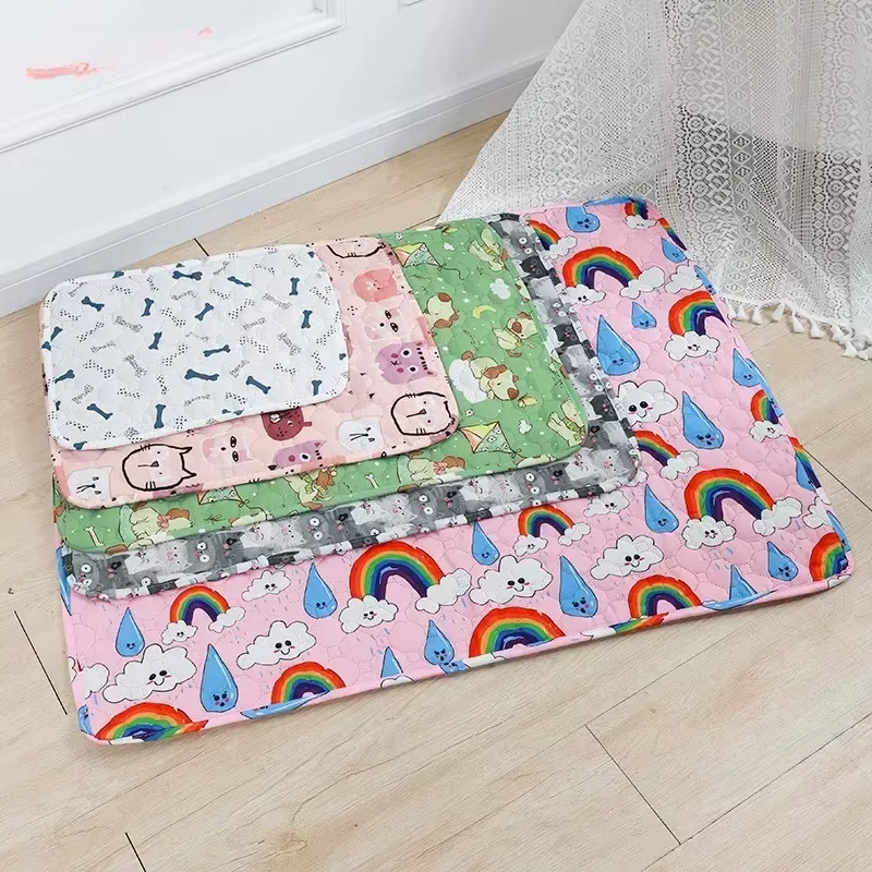 Tapis de pipi lavable pour animaux de compagnie, tapis réutilisable pour chiens, lit d'urine lavable, tapis d'entraînement pour chien, quatre saisons