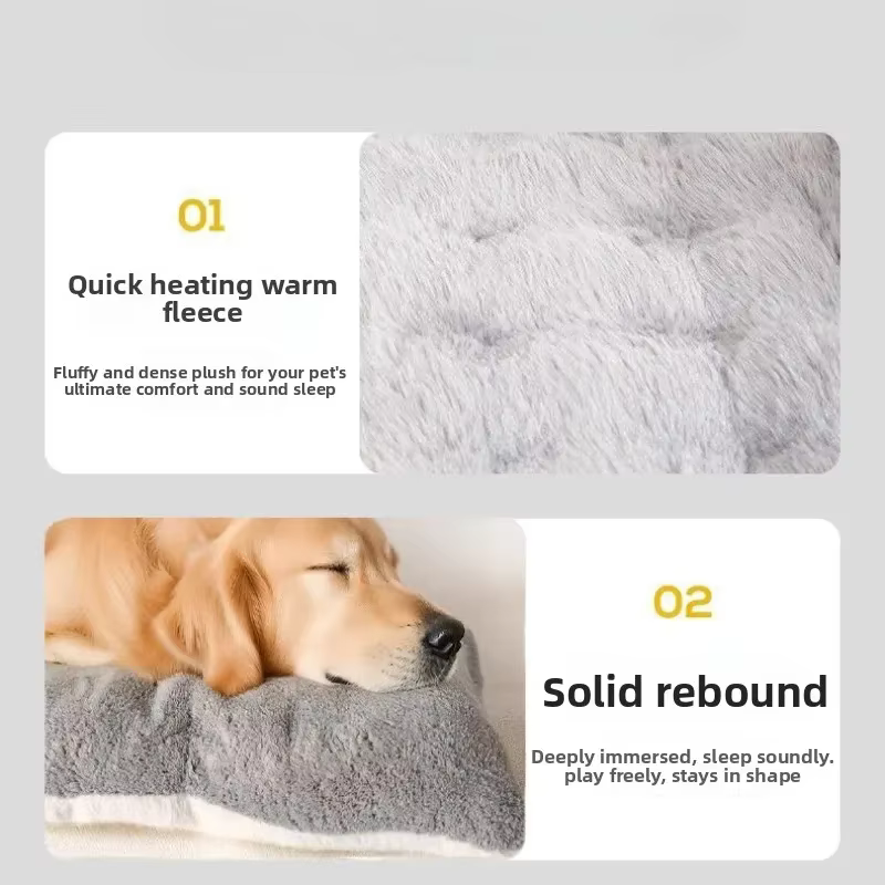 Tapis de couchage pour chien de grande taille, coussin pour l'hiver, double face, pour garder au chaud, pour Golden Retriever, coussin de couchage anti-stress