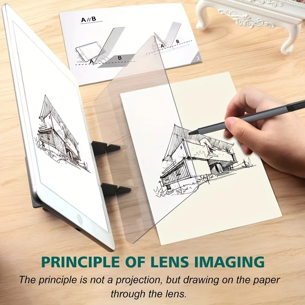 Planche à dessin optique claire, planche de traçage optique Portable, planche à dessin d'image, projecteur de dessin, planche de peinture optique