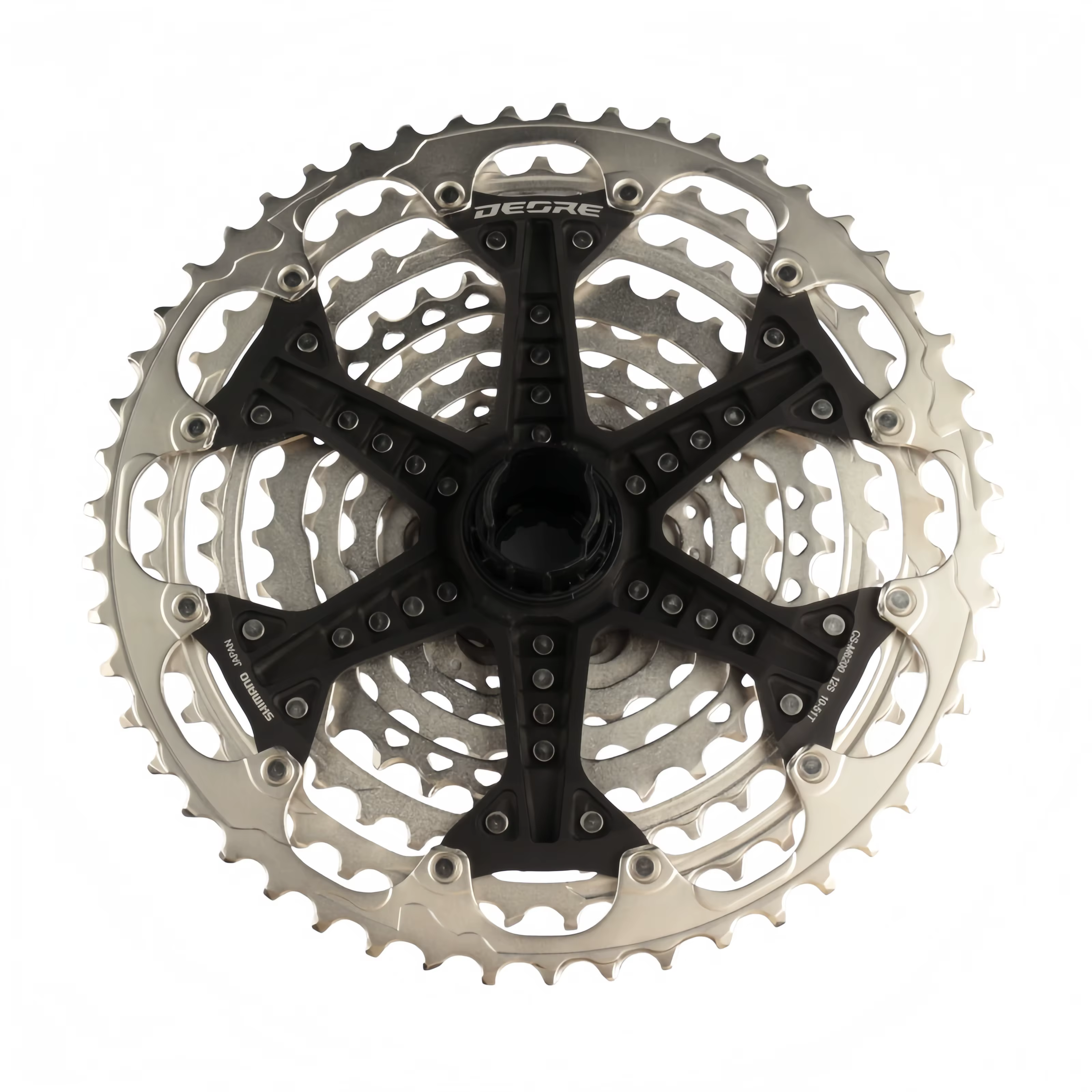 Cassette de pignon Shimano DEORE série CS-M6200-12 10-51T, 12 vitesses HYPERGLIDE + pour VTT, Shimano d'origine