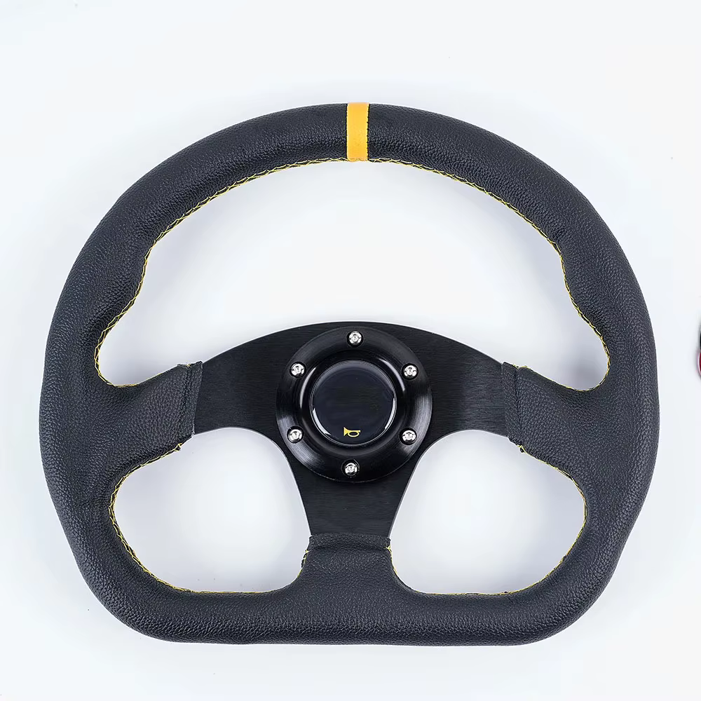 Volant de modification automobile 13 pouces 320 mm universel en PVC et aluminium pour drift, course et sport, compatible avec la plupart des voitures