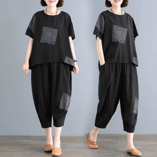 Ensemble de vêtements de sport décontractés grande taille pour femmes