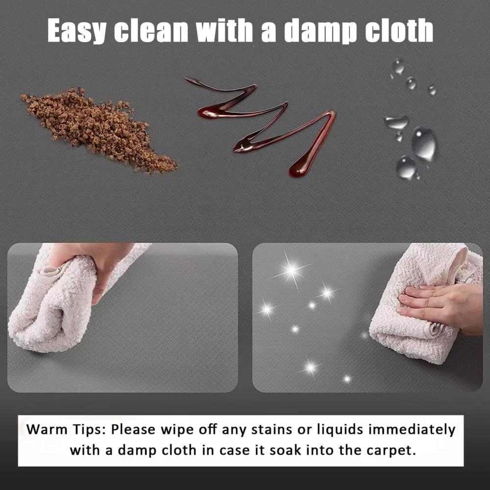 Nouveau Tapis sur pied Anti-Fatigue, tapis de cuisine avec imperméabilisation en PVC, tapis de cuisine antidérapant