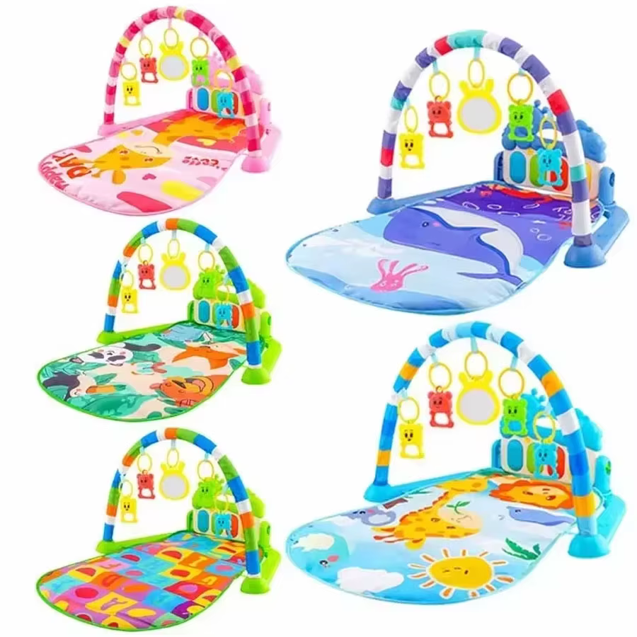 Tapis de clavier de piano pour bébé, activité de gymnastique pour bébé, jouets pour enfants précoces, cadeau pour bébé, polymère de jeu T1