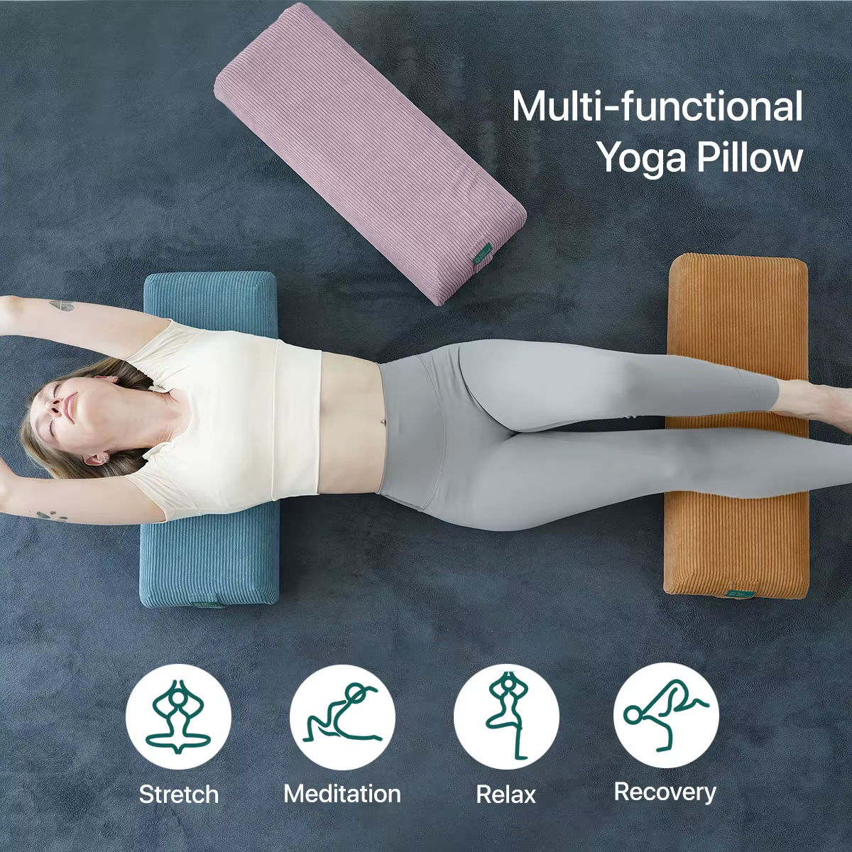 Oreiller de traversin de yoga