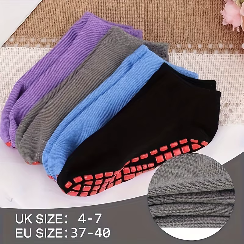 1 paire de chaussettes de Yoga Pilates antidérapantes