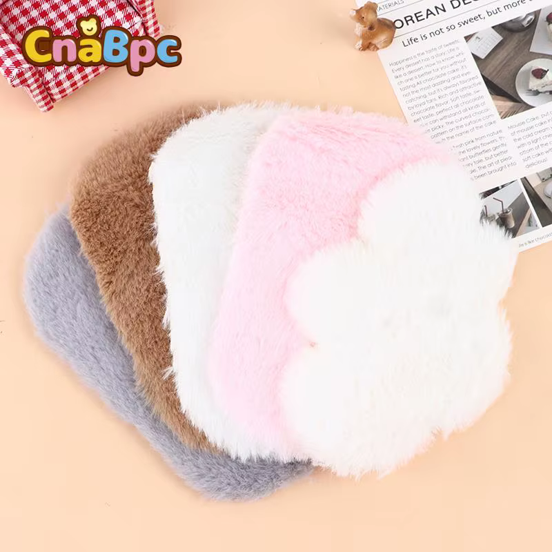Tapis en peluche en forme de nuage rond en fourrure