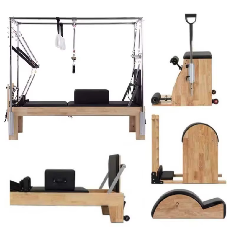 Reformer de Pilates Commercial surélevé personnalisé 3-en-1 pour Studio de Yoga