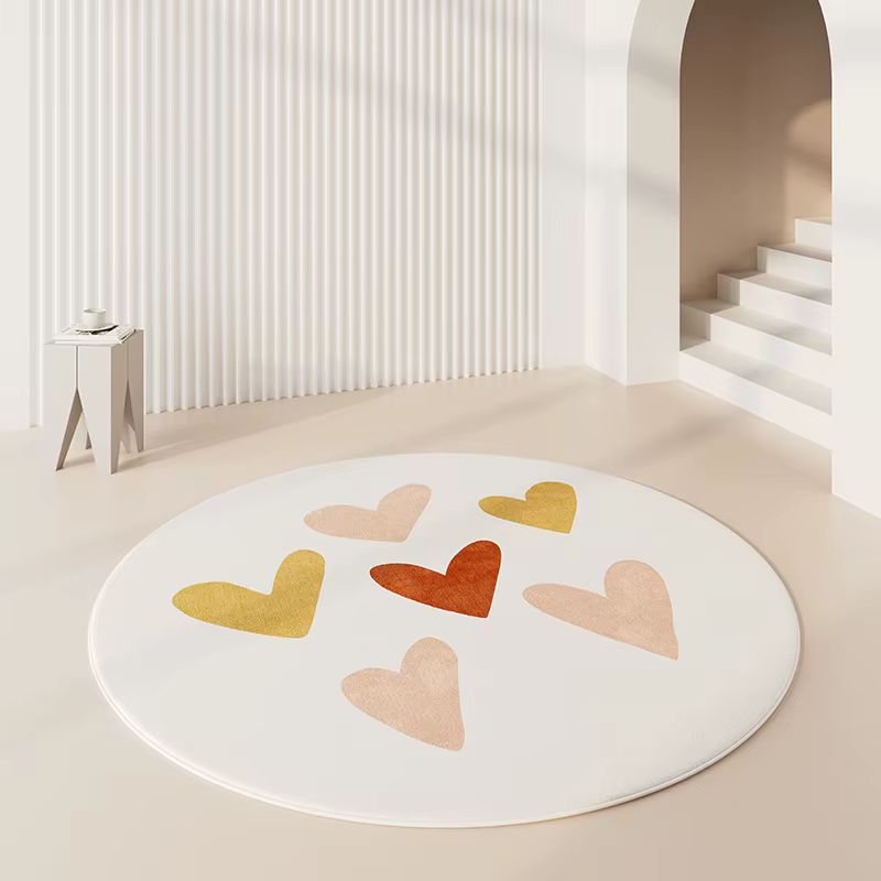 Tapis rond de grande surface