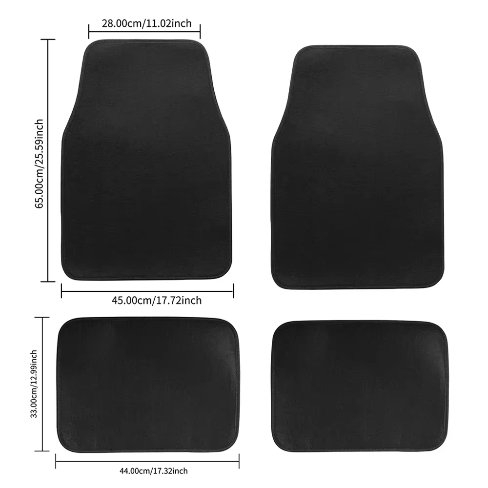 Tapis de sol de voiture, tapis de sol universels, tapis de lavage et d'entretien, tapis antidérapants et imperméables, tapis résistants à l'usure, tapis de protection de rechange