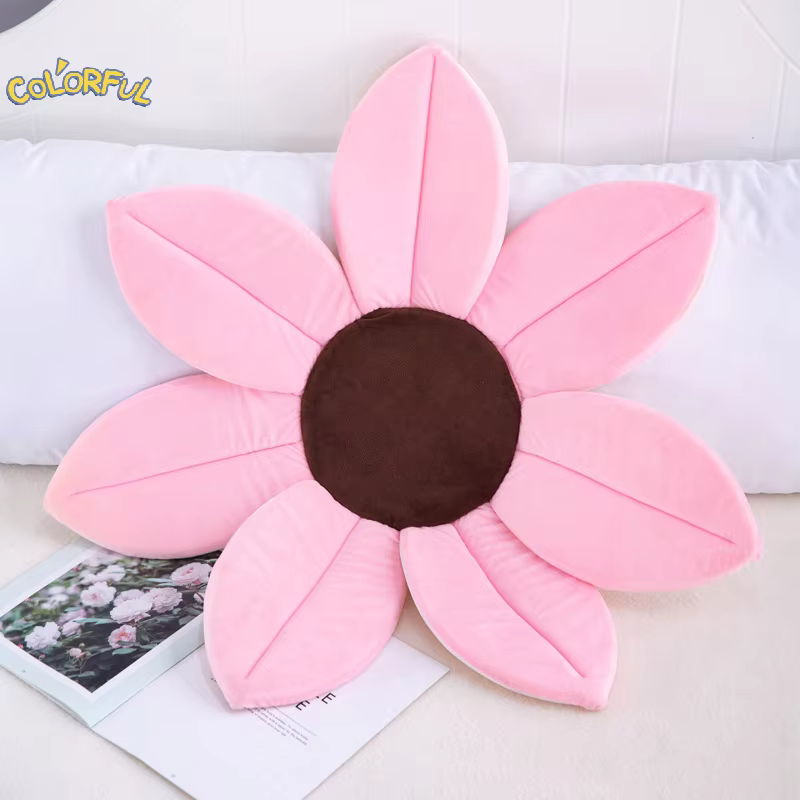 Coussin de douche pliable à quatre pétales de fleurs pour bébé, baignoire à fleurs en fleurs pour nouveau-né, coussin de siège de sécurité pour bébé, polymères de bain en fleurs, 70cm
