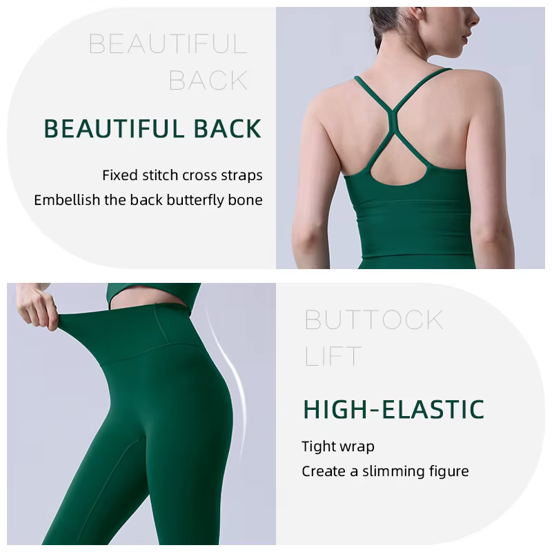 2 pièces vêtements de Yoga survêtement pour femmes