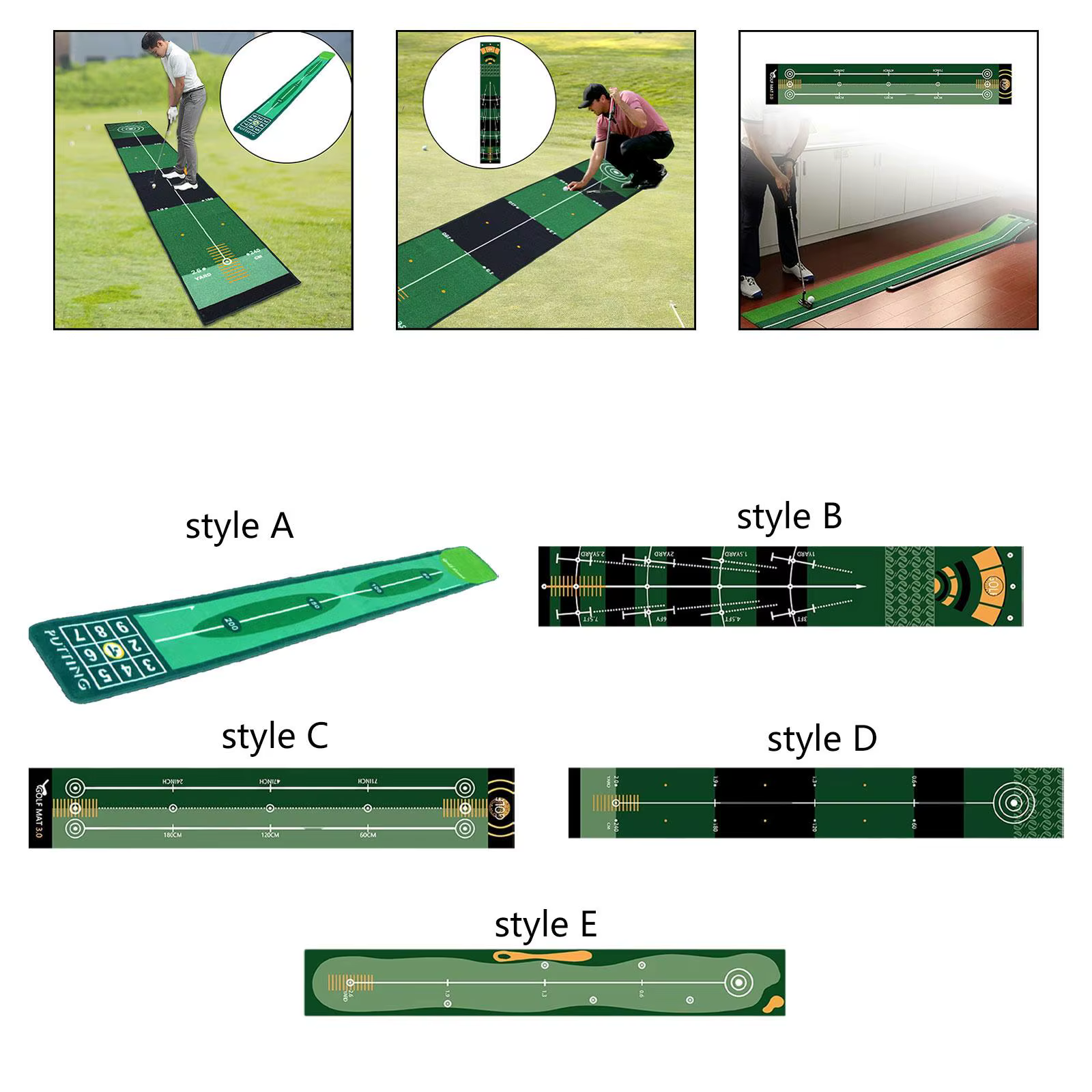 Tapis de mise de Golf pratique, pour parc, bureau, intérieur et extérieur