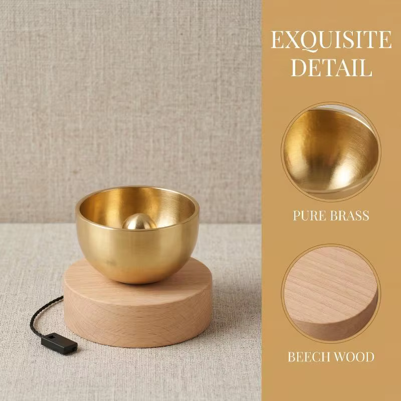 Ensemble de bols chantants portables miniatures pour la méditation