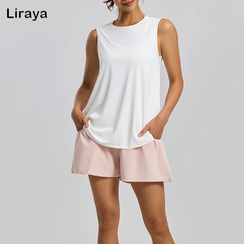 T-shirt de sport sans manches pour femme