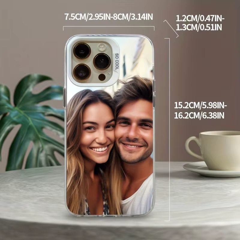 Coque arrière antichoc IMD personnalisée, design photo, pour iPhone 16 15 14 13 12 11Pro Max Mini SE 2020 2022 XS XR 7 8 Plus